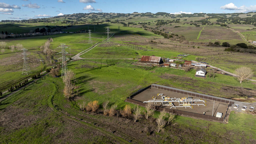 future site of a proposed borealis battery storage facility project ...