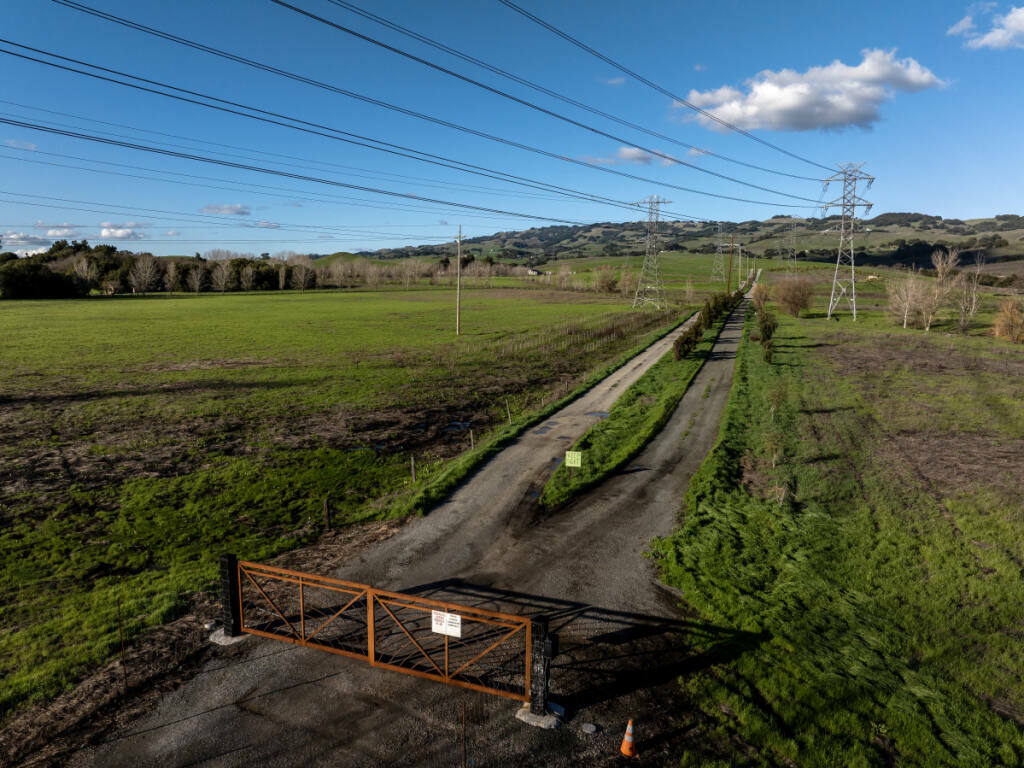 future site of a proposed borealis battery storage facility project ...